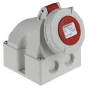 MENNEKES Industrial Power Connector Wall Mount, 16A, 40V, IP67 Red, Screw Terminal, 4-Pole 