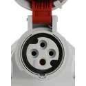 MENNEKES Industrial Power Connector Wall Mount, 16A, 40V, IP67 Red, Screw Terminal, 4-Pole 