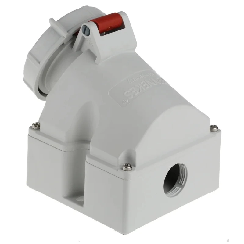 MENNEKES Industrial Power Connector Wall Mount, 16A, 40V, IP67 Red, Screw Terminal, 4-Pole 