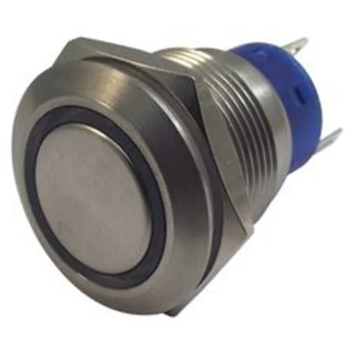 RS PRO Illuminated Push Button Switch, Latching, Panel Mount, 19.2 mm Cutout, DPDT, Green LED, IP67, 12 V DC 250 V 111-5799