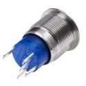 RS PRO Illuminated Push Button Switch, Latching, Panel Mount, 19 mm Cutout, SPDT, White LED, IP67, 12 V DC, 250 V AC 111-5829