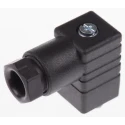 Hirschmann Solenoid Valve Connector Female 2+E, DIN 43650 C, 230V AC, 6A, PG7, Black 933138100 GDS 207 black