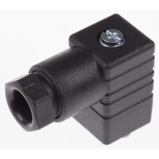Hirschmann Solenoid Valve Connector Female 2+E, DIN 43650 C, 230V AC, 6A, PG7, Black 933138100 GDS 207 black