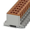Phoenix Contact UBAL Series High Current Connector, Brown, 50mm², 1-Level, Screw Termination, 1kV, 145A 1086470