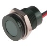 RS PRO Green Panel Mount Indicator, 220V AC, 3mA, Lead Wire Termination, IP67, Flush 111-6576