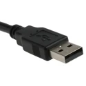 RS PRO USB 2.0 Cable, Female USB Type A to Male USB Type A, 200 mm, Black, IP67, Polyvinyl Chloride, 111-6748