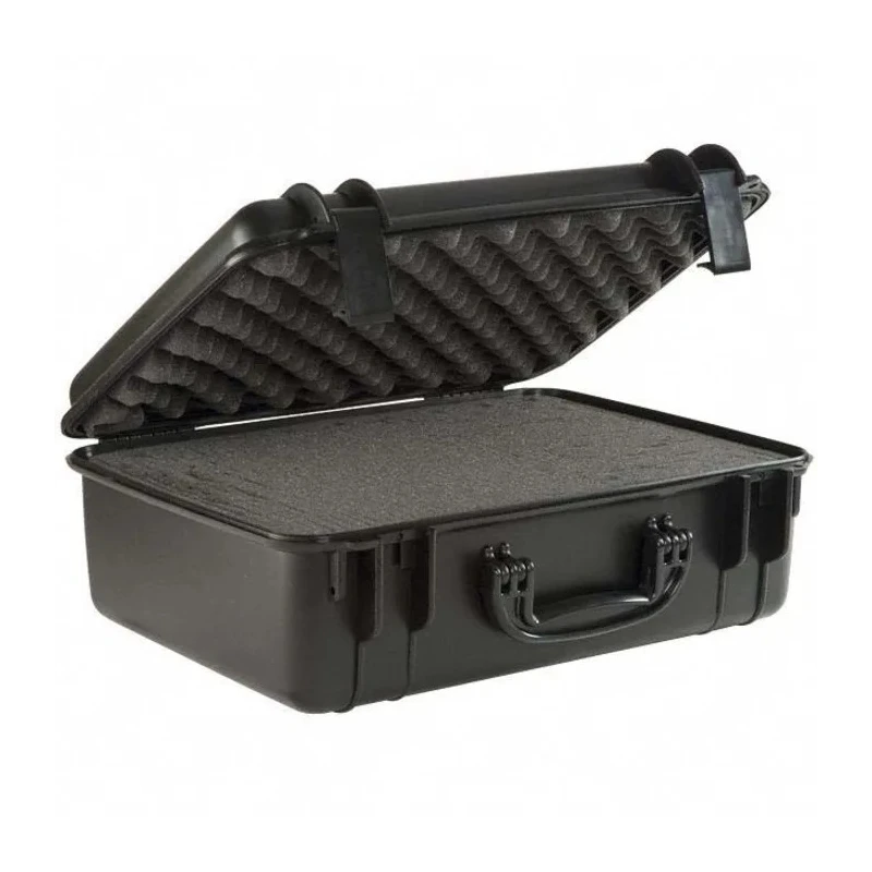 Serpac SE Plastic Waterproof Watertight Transit Case, Polypropylene, IP67, 394x394x186 mm SE720F,BK