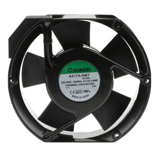 Sunon Axial Fan 230V AC, 344.9 m³/h, 26W, Ball Bearing, Circular Frame, Backward Curve, A2175-HBT.TC.GN