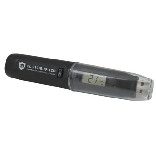 Lascar Temperature Data Logger EL-21CFR-TP-LCD, USB, LCD Display, -40 to +125°C, 0.1°C Resolution, IP67