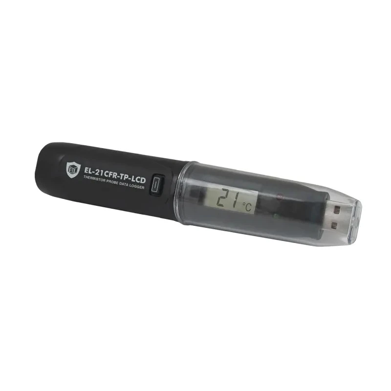 Lascar Temperature Data Logger EL-21CFR-TP-LCD, USB, LCD Display, -40 to +125°C, 0.1°C Resolution, IP67