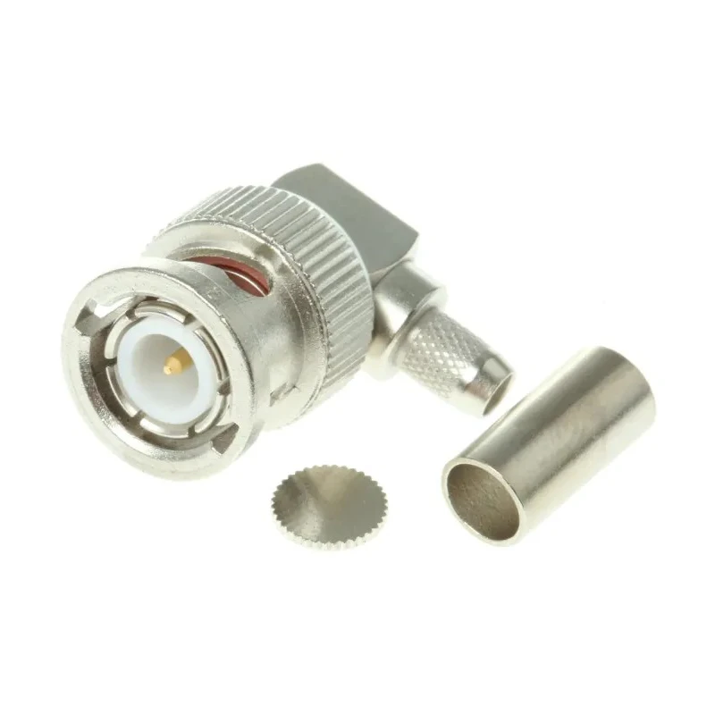 Telegartner BNC Series Coaxial Connector Cable Male BNC, 50 Ω, Right Angle Crimp J01000A1257