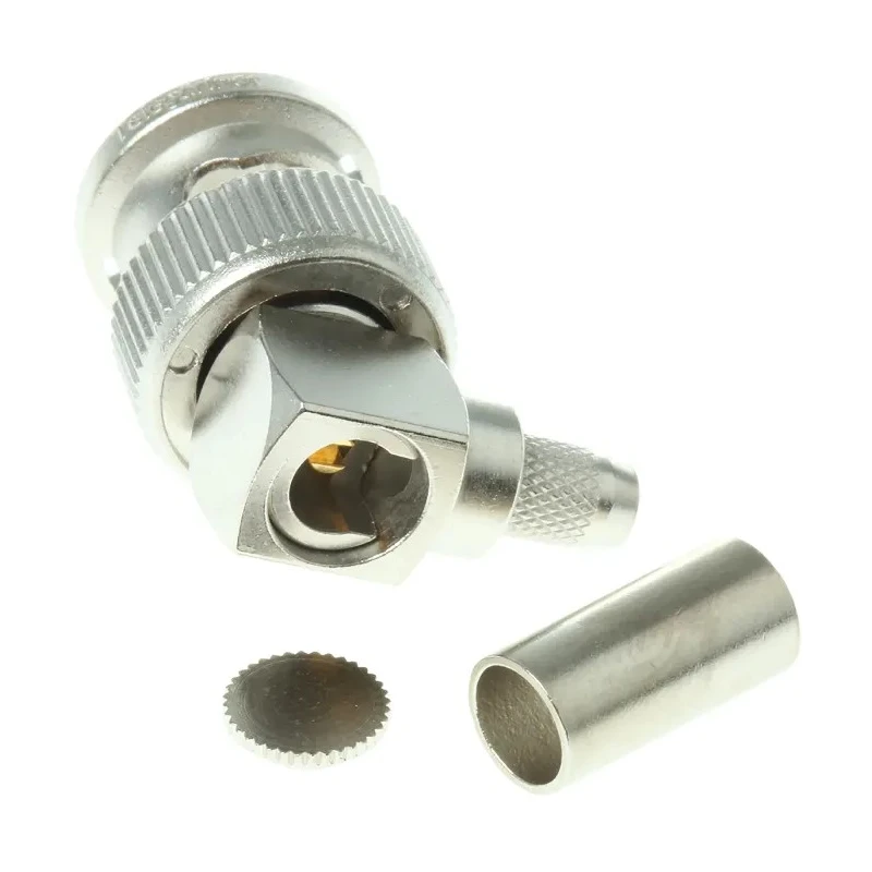 Telegartner BNC Series Coaxial Connector Cable Male BNC, 50 Ω, Right Angle Crimp J01000A1257