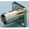 Telegartner BNC Series Coaxial Connector Flange Female, 75 Ω, Straight Solder, Nickel, Gold Plating J01003A1228