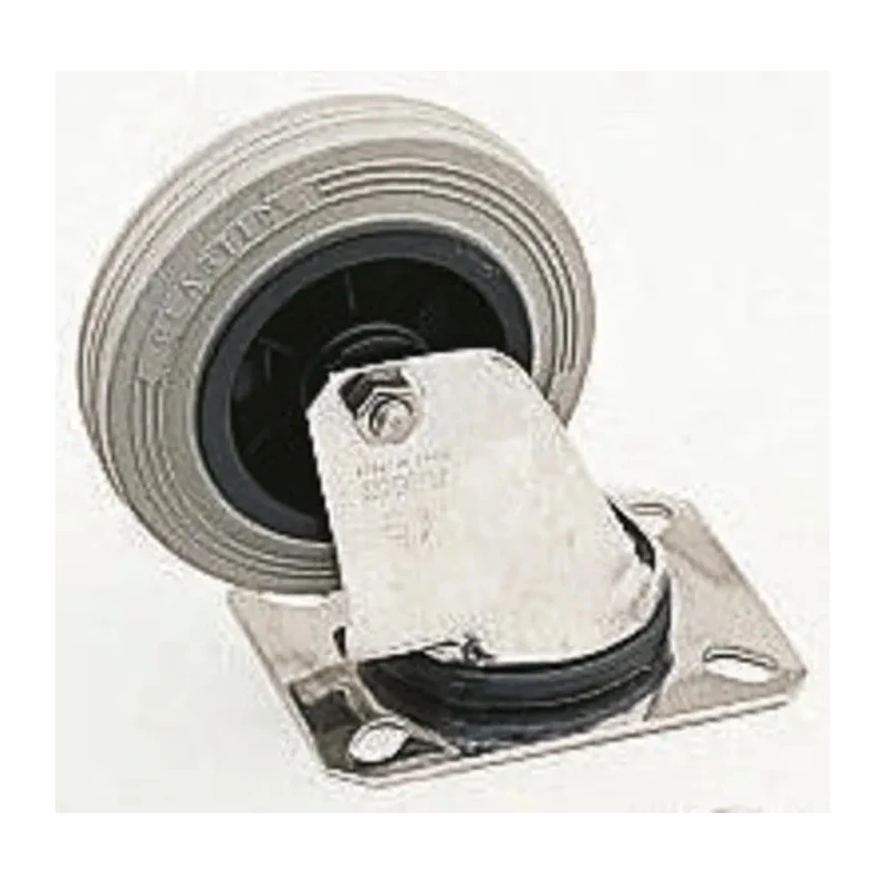 LAG Swivel Castor 110 kg Capacity, 125 mm Wheel, Stainless Steel Frame, Medium Duty 15312G