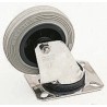 LAG Swivel Castor 110 kg Capacity, 125 mm Wheel, Stainless Steel Frame, Medium Duty 15312G