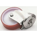 LAG Swivel Castor 100 kg Capacity, 80 mm Polyurethane Wheel, Stainless Steel Fork 21227 HB
