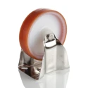 LAG Fixed Castor Stainless Steel 150 kg Capacity 125 mm Polyamide Wheel 21181