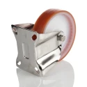 LAG Fixed Castor Stainless Steel 150 kg Capacity 125 mm Polyamide Wheel 21181