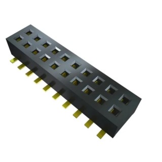 Samtec CLP Series Vertical Surface PCB Socket, 12 Contacts, Dual Row, 1.27 mm Pitch, Solder, CLP-106-02-G-D-P-TR