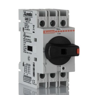 Lovato 3-Pole DIN Rail Screw Switch Disconnector, IP65, 63A, 22kW GA063SA