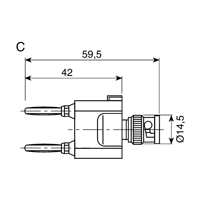 Telegartner Connector Adapter, Copper Nickel Lead Alloy Contacts, Gold over Nickel Plating J01008A0626
