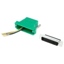 MH Connectors D-Sub Adapter 25-Way D-Sub Male to RJ45 Female, Straight Orientation, Nickel Plated, Cable Mount DA25-PMJ8-G-K
