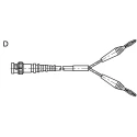 Telegartner BNC Test Lead Black/Red 1m, Straight Male-Male RF Coaxial Cable Assembly L00010A1845