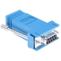 MH Connectors D-Sub Adapter, 9-Way DA-9, Male D-Sub to Female RJ45, Push-Pull, Nickel Plated DA9-PMJ8-B-K