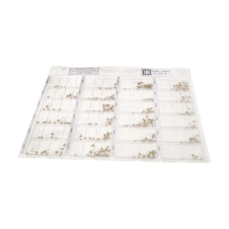 Nova Through Hole Ceramic Capacitor Kit, 285 Pcs, 10–50V, 1nF–1μF CCC-32