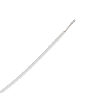 TE Connectivity M22759/32-20-9 White Hook Up Wire, 20 AWG, 19 x 32 AWG Strands, 100 m, ETFE Insulation, 600V