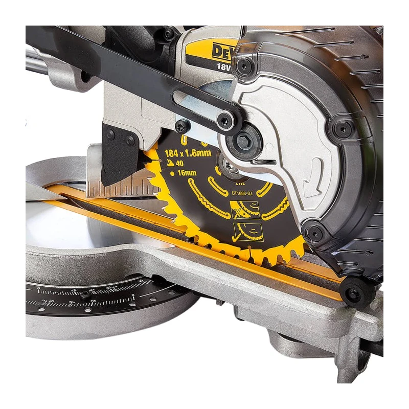 DeWALT 18V Cordless Mitre Saw, 590W, 184mm Blade, 3750rpm, Brushed Motor DCS365M2-GB