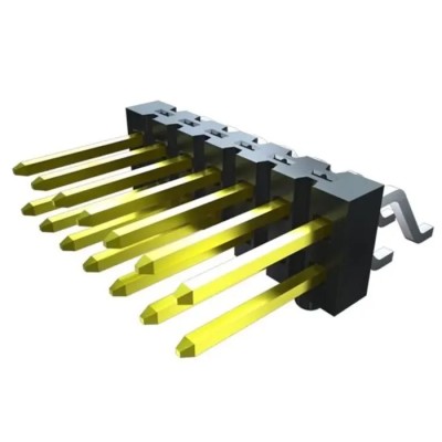 Samtec Vertical Surface Mount Pin Header, 2 Contacts, 2.54 mm Pitch, 1 Row, Unshrouded, TSM-102-01-SM-SV-P-TR