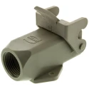 HARTING Han A Heavy Duty Power Connector Housing Surface Mount, 1 Lever, Top Entry, Polycarbonate, IP67/IP44 09200030220