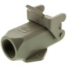 HARTING Han A Heavy Duty Power Connector Housing Surface Mount, 1 Lever, Top Entry, Polycarbonate, IP67/IP44 09200030220
