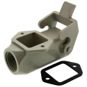 HARTING Han A Heavy Duty Power Connector Housing Surface Mount, 1 Lever, Top Entry, Polycarbonate, IP67/IP44 09200030220