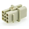 HARTING Heavy Duty Power Connector Insert, 10A, Han D Series Female, 8 Contacts, Cable Mount 09210073131