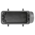 HARTING Han B Heavy Duty Power Connector Hood, Die Cast Aluminium, Side Cable Entry, 2 Lever Locking, 16B, IP65 09300161520