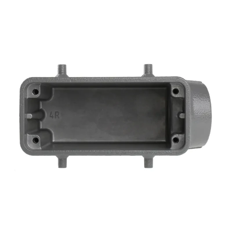HARTING Han B Heavy Duty Power Connector Hood, Die Cast Aluminium, Side Cable Entry, 2 Lever Locking, 16B, IP65 09300161520