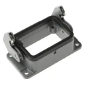 HARTING Han B Series Heavy Duty Power Connector Housing, Size 6B, Bulkhead, Single Lever, IP65, Die Cast 09300060301