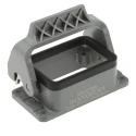 HARTING Han B Series Heavy Duty Power Connector Housing, Size 6B, Bulkhead, Single Lever, IP65, Die Cast 09300060301
