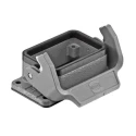 HARTING Han B Series Heavy Duty Power Connector Housing, Size 6B, Bulkhead, Single Lever, IP65, Die Cast 09300060301