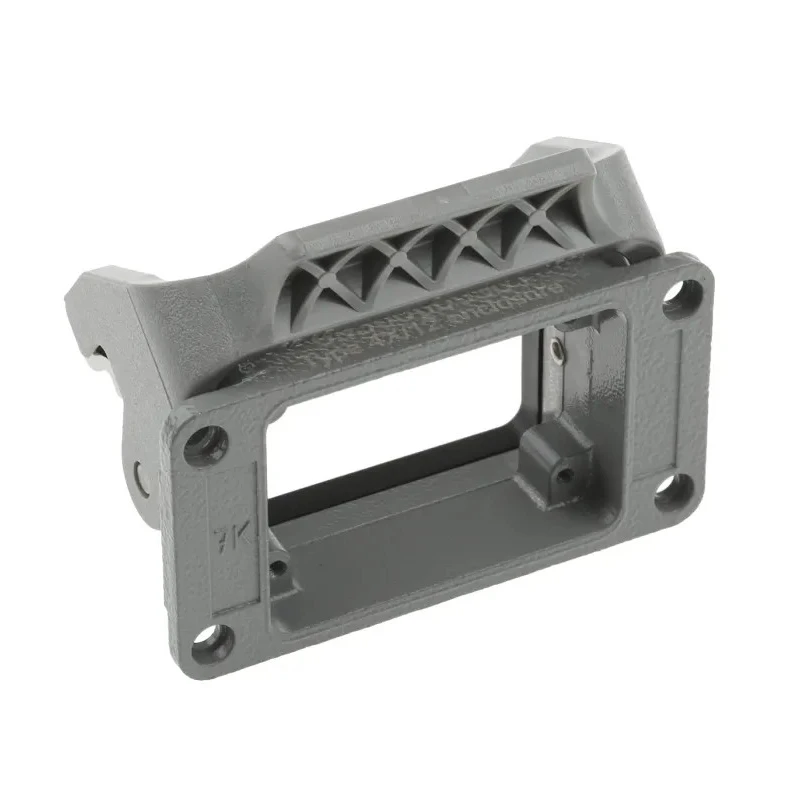 HARTING Han B Series Heavy Duty Power Connector Housing, Size 6B, Bulkhead, Single Lever, IP65, Die Cast 09300060301