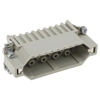 HARTING Heavy Duty Power Connector Insert, 10A, Han D Series Male, 25 Contacts, Polycarbonate, Cable Mount 09210253001