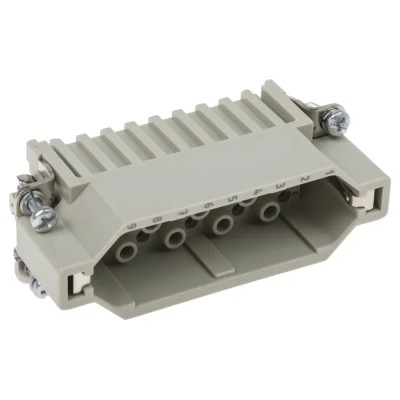 HARTING Heavy Duty Power Connector Insert, 10A, Han D Series Male, 25 Contacts, Polycarbonate, Cable Mount 09210253001