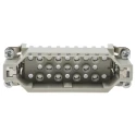 HARTING Heavy Duty Power Connector Insert, 10A, Han D Series Male, 25 Contacts, Polycarbonate, Cable Mount 09210253001