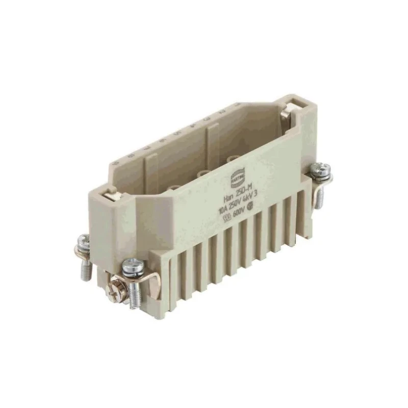 HARTING Heavy Duty Power Connector Insert, 10A, Han D Series Male, 25 Contacts, Polycarbonate, Cable Mount 09210253001