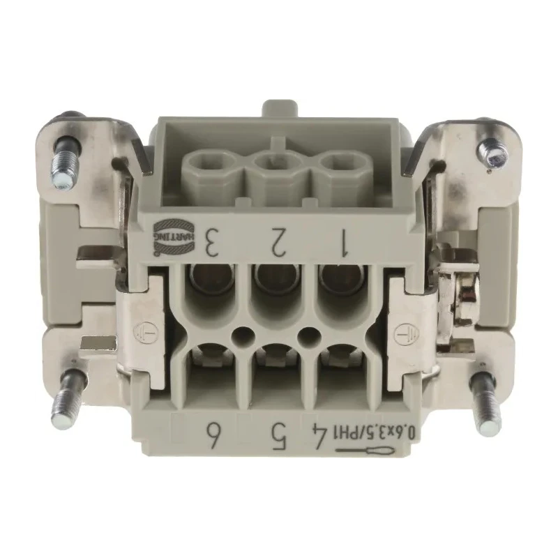 HARTING Han E Series Heavy Duty Power Connector Insert, 16A, Female, 6 Contacts, Cable Mount, 500V 09330062701