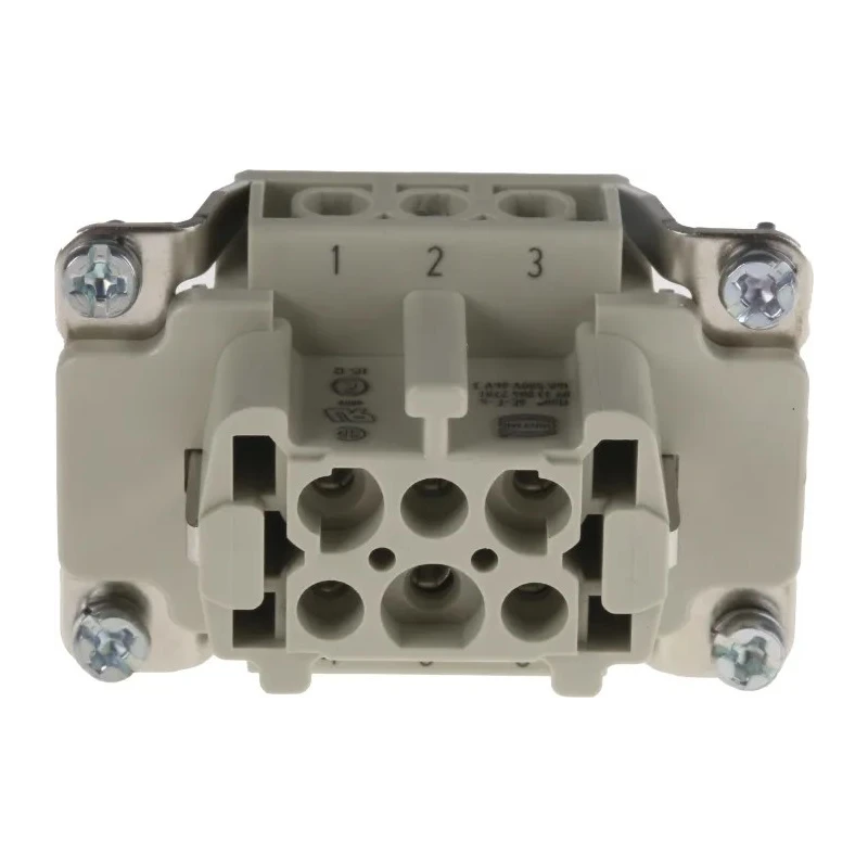 HARTING Han E Series Heavy Duty Power Connector Insert, 16A, Female, 6 Contacts, Cable Mount, 500V 09330062701