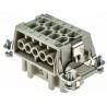 HARTING Heavy Duty Power Connector Insert, Han E Series, Female, 10 Contacts, 16A, 500V, Cable Mount 09330102701