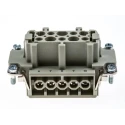 HARTING Heavy Duty Power Connector Insert, Han E Series, Female, 10 Contacts, 16A, 500V, Cable Mount 09330102701